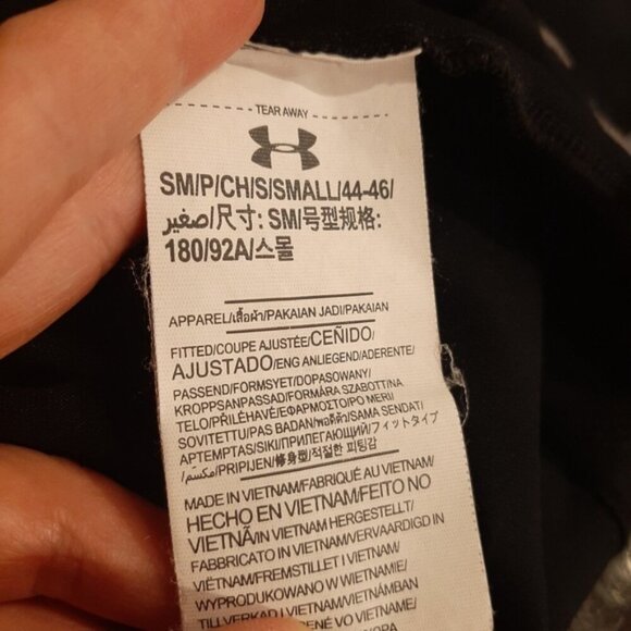 Under Armour Quarter Zip Hoodie Top Performance Activewear Long Sleeve Two Tone - Picture 11 of 12